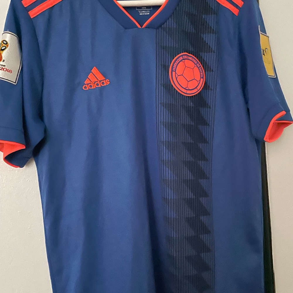 Adidas Blue FIFA World Cup Jersey Colombia